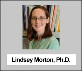 lymphoma specialist Lindsay M. Morton, Ph.D.